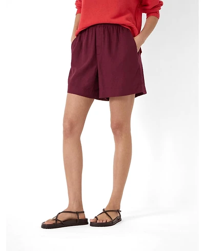 Hush Women's Luce Linen Blend Pull On Shorts