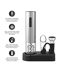 Pursonic 5-Piece Electric Wine Opener Set