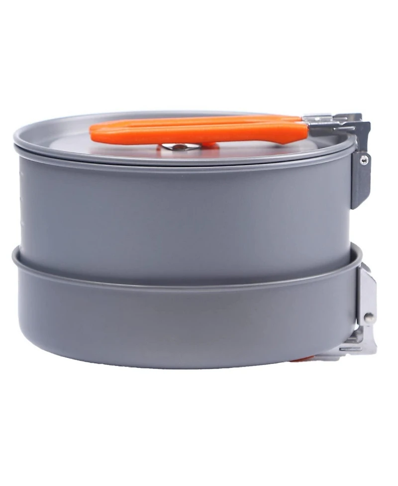 Piscifun Portable Stackable Camping Cookware Set With Kettle Pans Spatula For Hiking Fishing