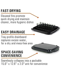 Piscifun Collapsible Camping Dish Rack Set Travel Sink Drying Kit For 4 Person Outdoor Kitchen