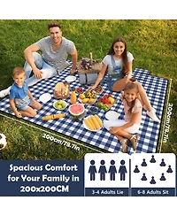 Aofar Picnic Blanket Waterproof Sandproof Camping Beach Mat Outdoor