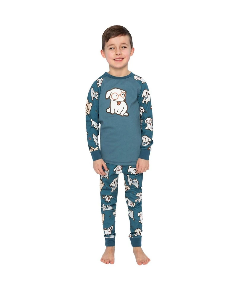 Deux par Big Boys (6 - 12) Cotton Two-Piece Pajama Set