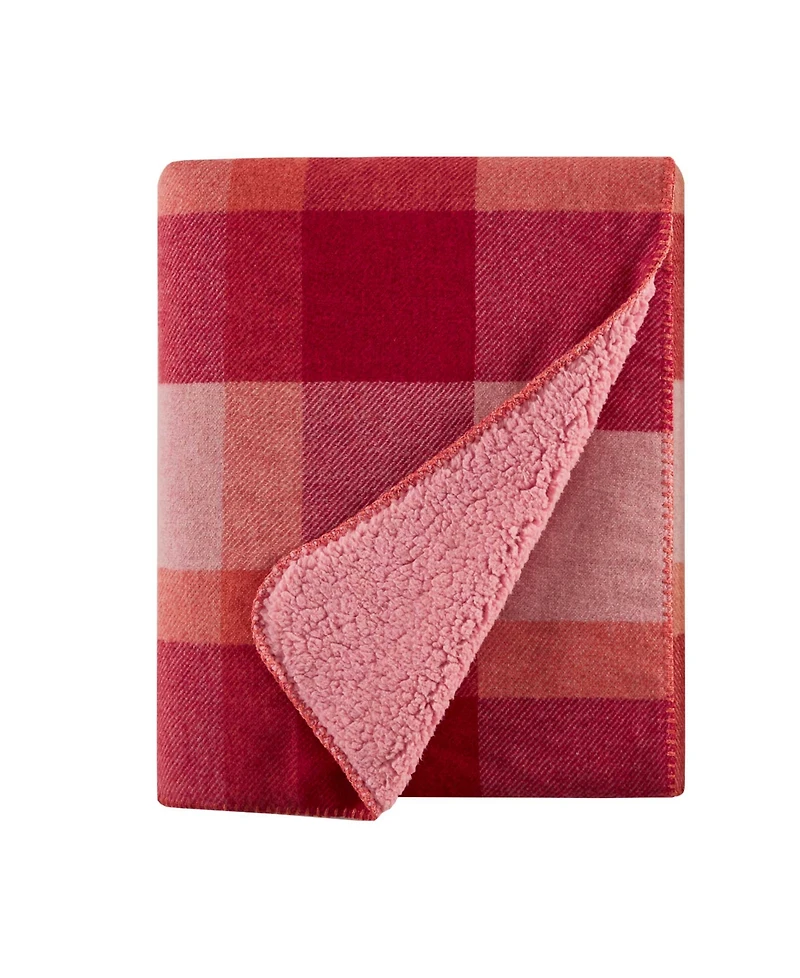 Arch Studio Sherpa Backed Plaid Ultra-Soft Throw, 50" x 60", Macy's Exclusive