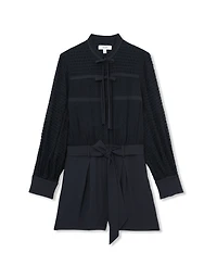 Reiss Women's Katerina Embroidered Belted Playsuit