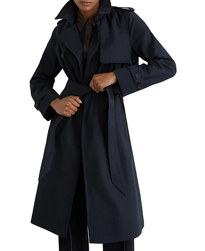 Reiss Women's Azura Hooded Insert Trench Coat