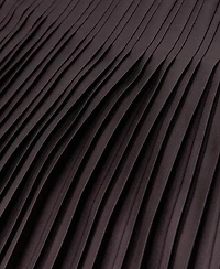 Reiss Petite Savannah Satin Pleated Midi Skirt