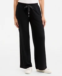 Style & Co Petite LuxLounge Wide-Leg Drawstring Sweatpants, Macy's Exclusive