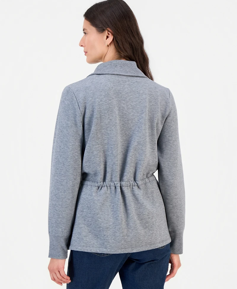 Style & Co Women's LuxLounge Fleece Zip Up Jacket, Macy's Exclusive
