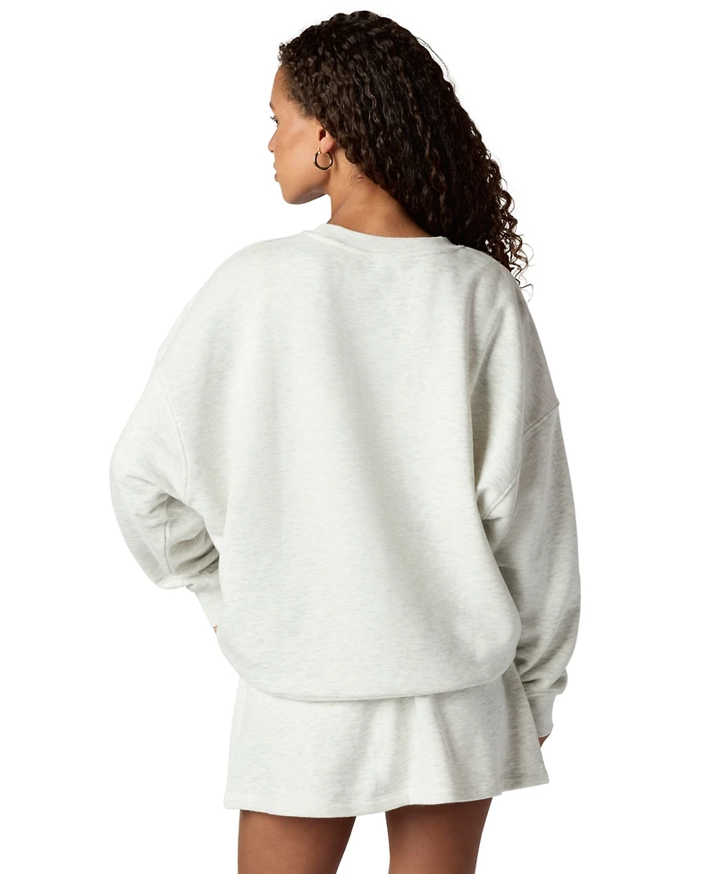 Florence By Mills Juniors' Crewneck Long-Sleeve Sweatshirt