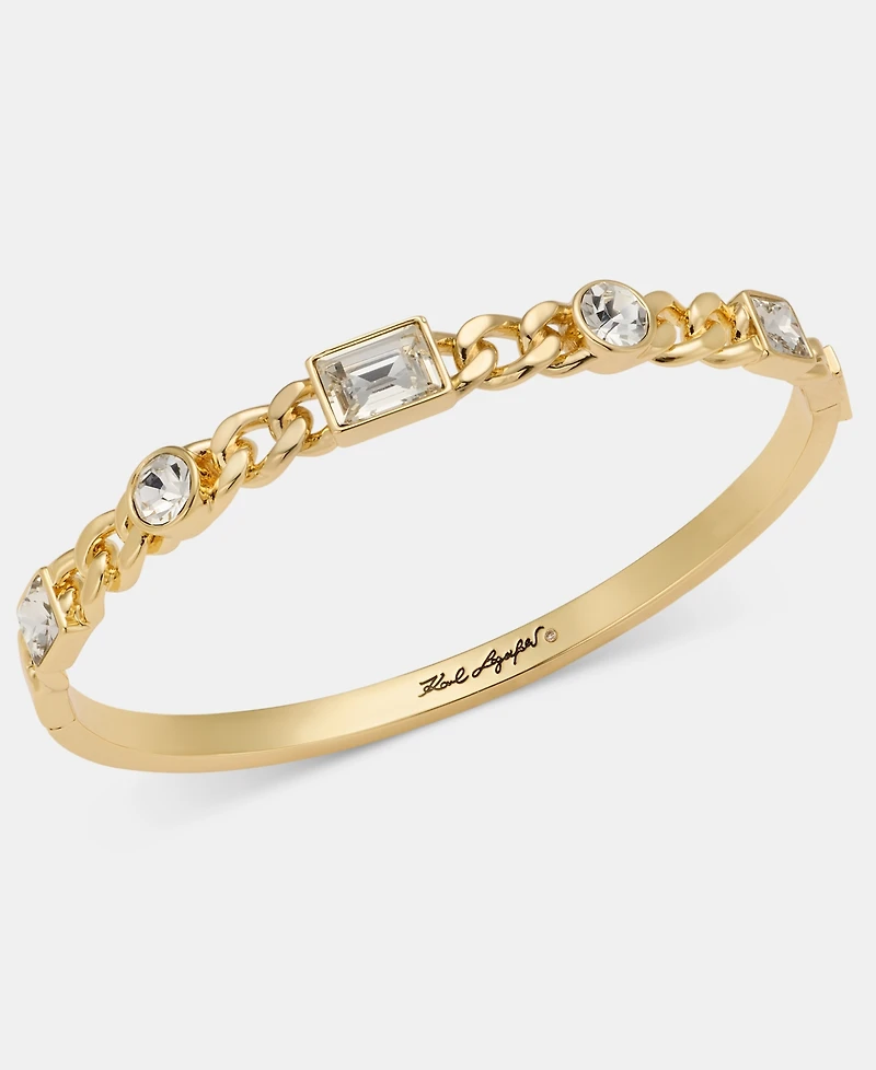 Karl Lagerfeld Paris Mixed Crystal Bangle Bracelet