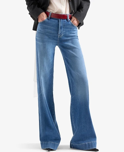 7 For All Mankind Women's Modern Dojo Mid-Rise Bootcut Jeans