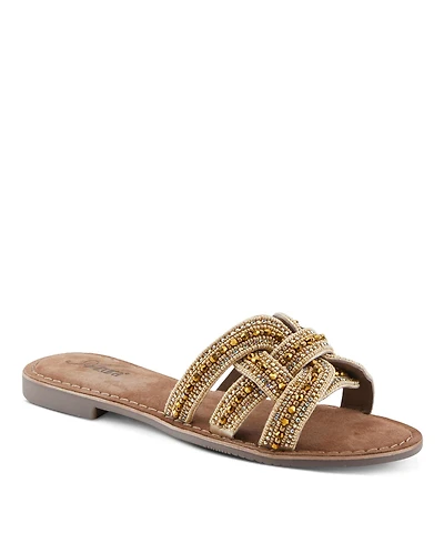 Azura Women's Poshco Flats with Smooth Suede Upper