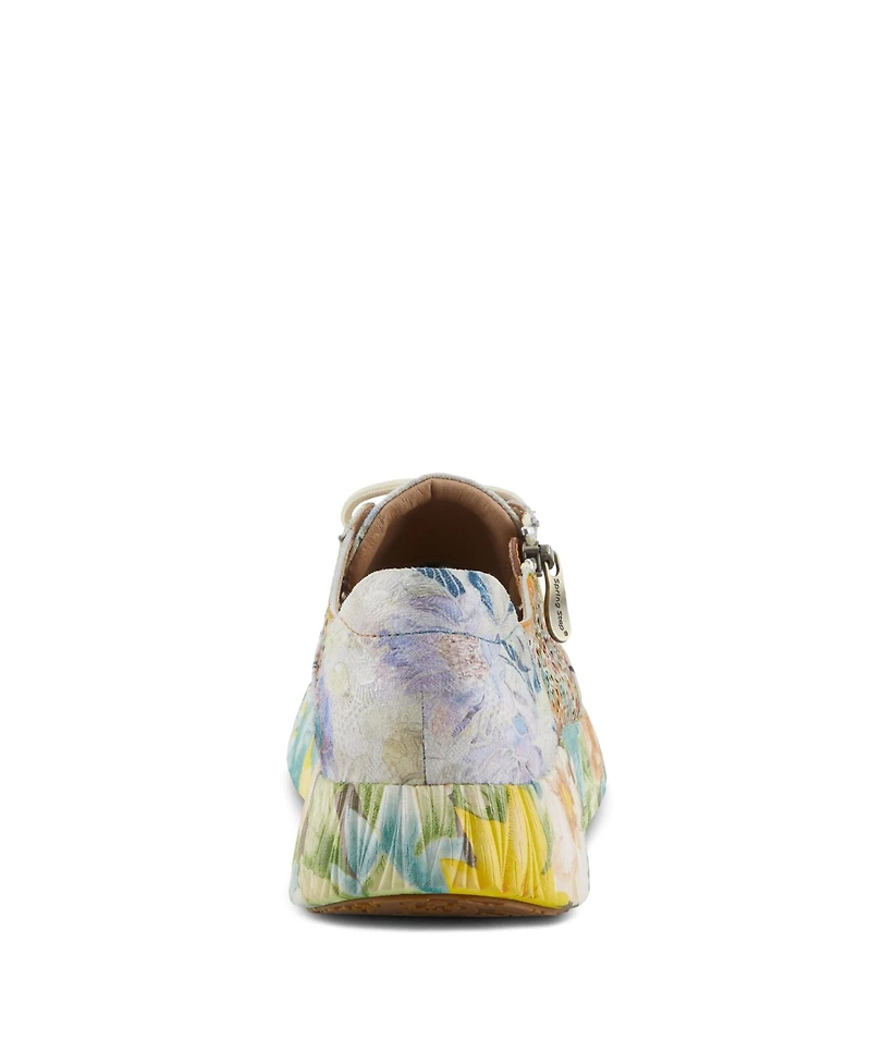 L'Artiste Women's Bloomington Sneaker with Leather Upper