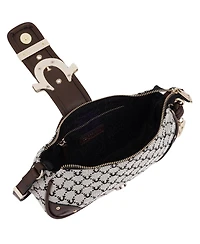 True Religion Multi-Strap Denim Shoulder Bag