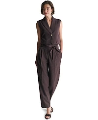Bcbg Women's Cropped Peak-Lapel One-Button Jacket