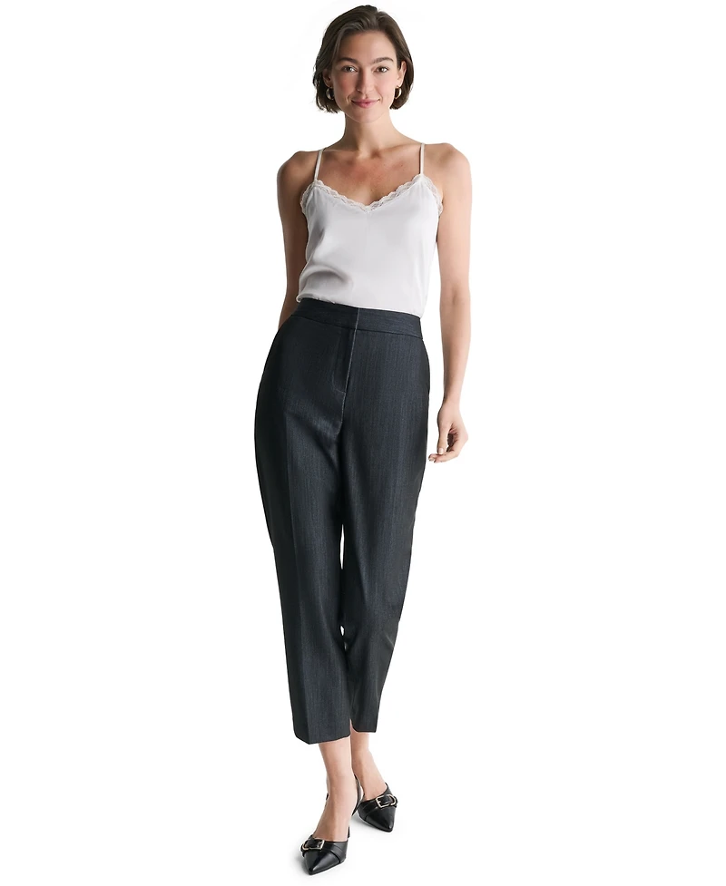 Bcbg Women's High-Rise Wide-Leg Full-Length Pants