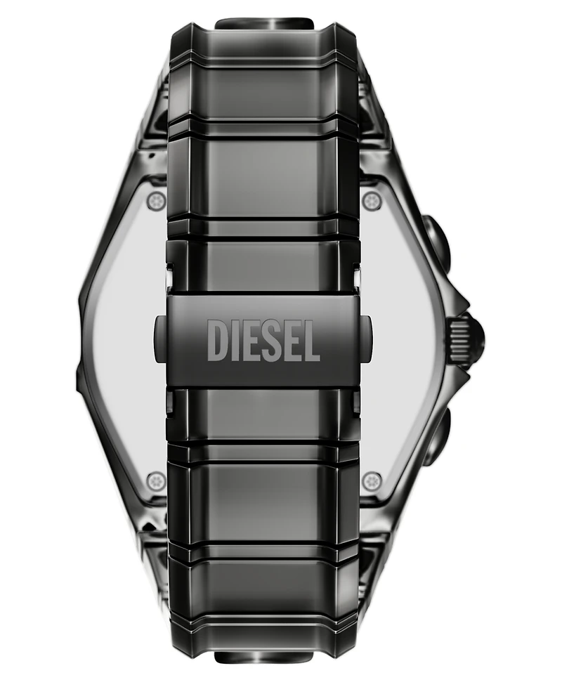 Diesel Men's D-Curve Quartz Chronograph Gunmetal Stainless Steel 48mm