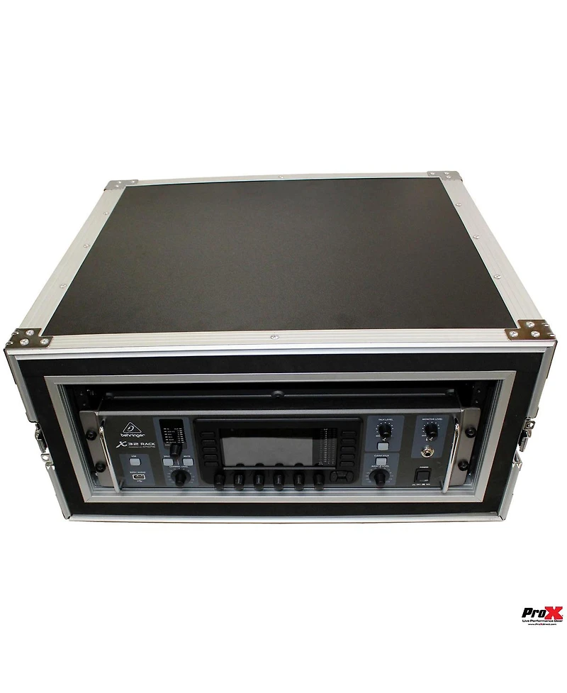ProX T-4RSP 4U Shockproof Amplifier Flight Road Case, 20" Rail Depth