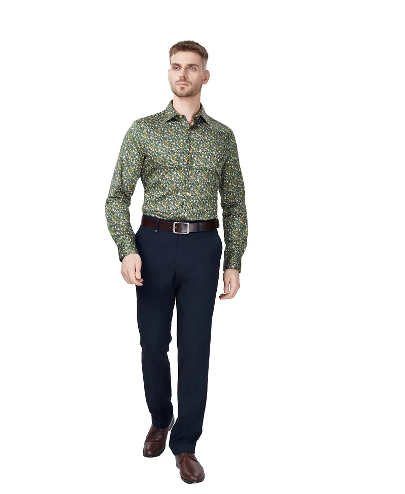 Bar Iii Men's Slim-Fit Floral Dress Shirt