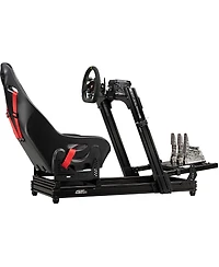 Next Level Racing 58.3"L x 32.5"W x 34.1"H Aluminum and Carbon Steel GtElite Lite Dedicated GT Adjustable Racing Cockpit