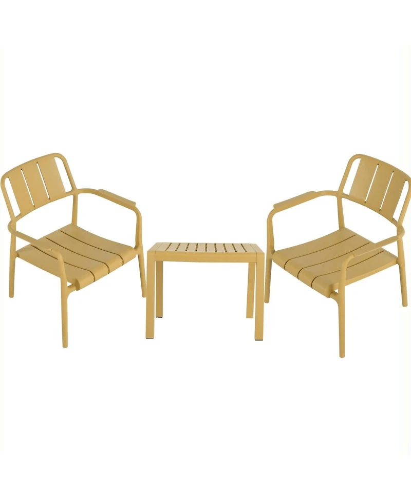 Streamdale Furniture Pp Chair and Table Set - Indoor/Outdoor, Easy Setup