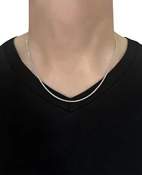 Macy's Diamond-Cut Box Chain 20" Necklace in 14k White Gold
