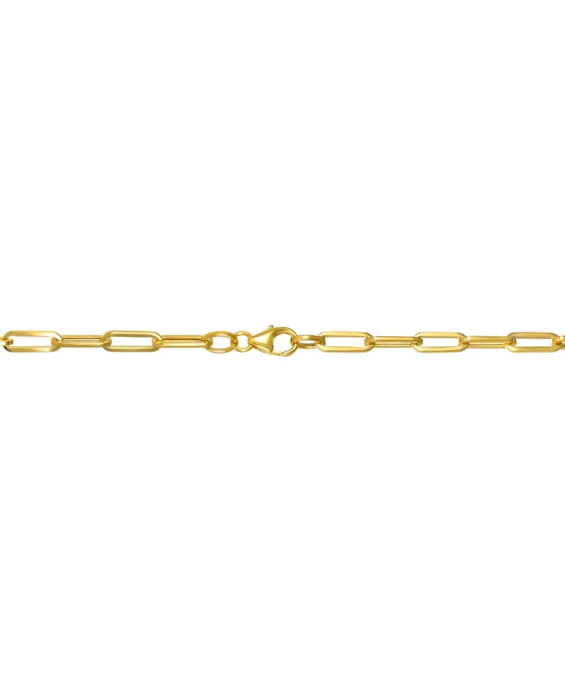 Italian Gold Paperclip Chain 20" Necklace in 10k Yellow Gold