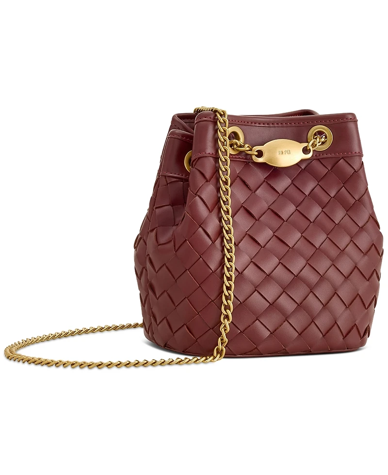 Jw Pei Yara Plain Weave Mini Bucket Handbag