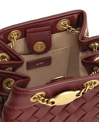 Jw Pei Yara Plain Weave Mini Bucket Handbag