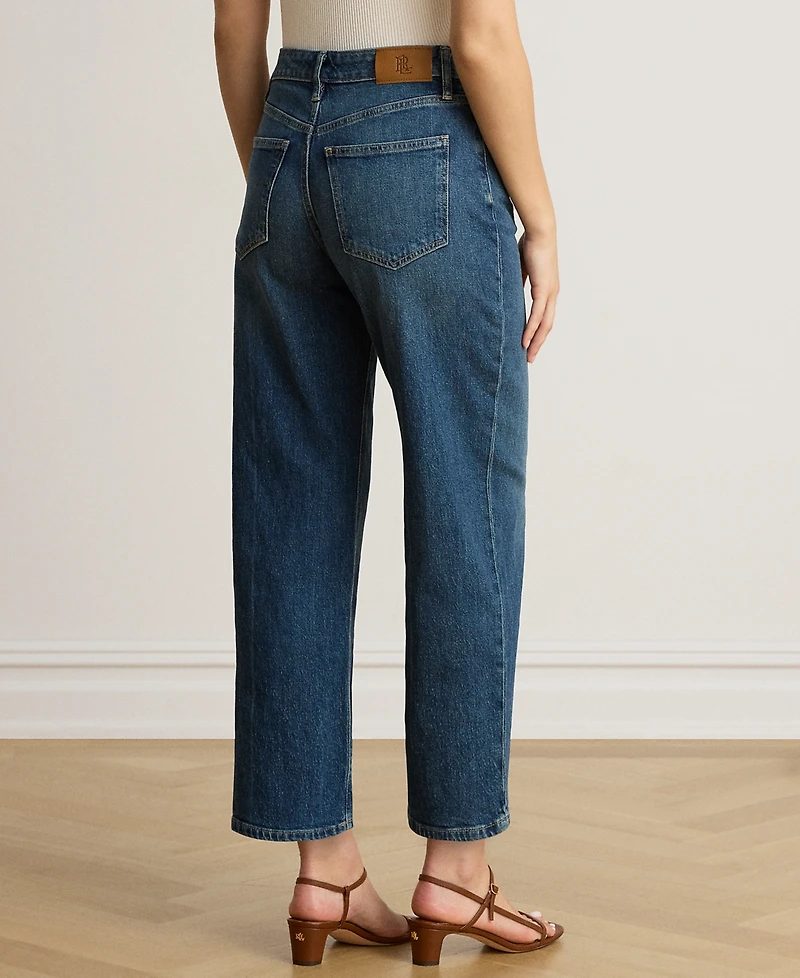 Lauren Ralph Petite High-Rise Straight Jeans