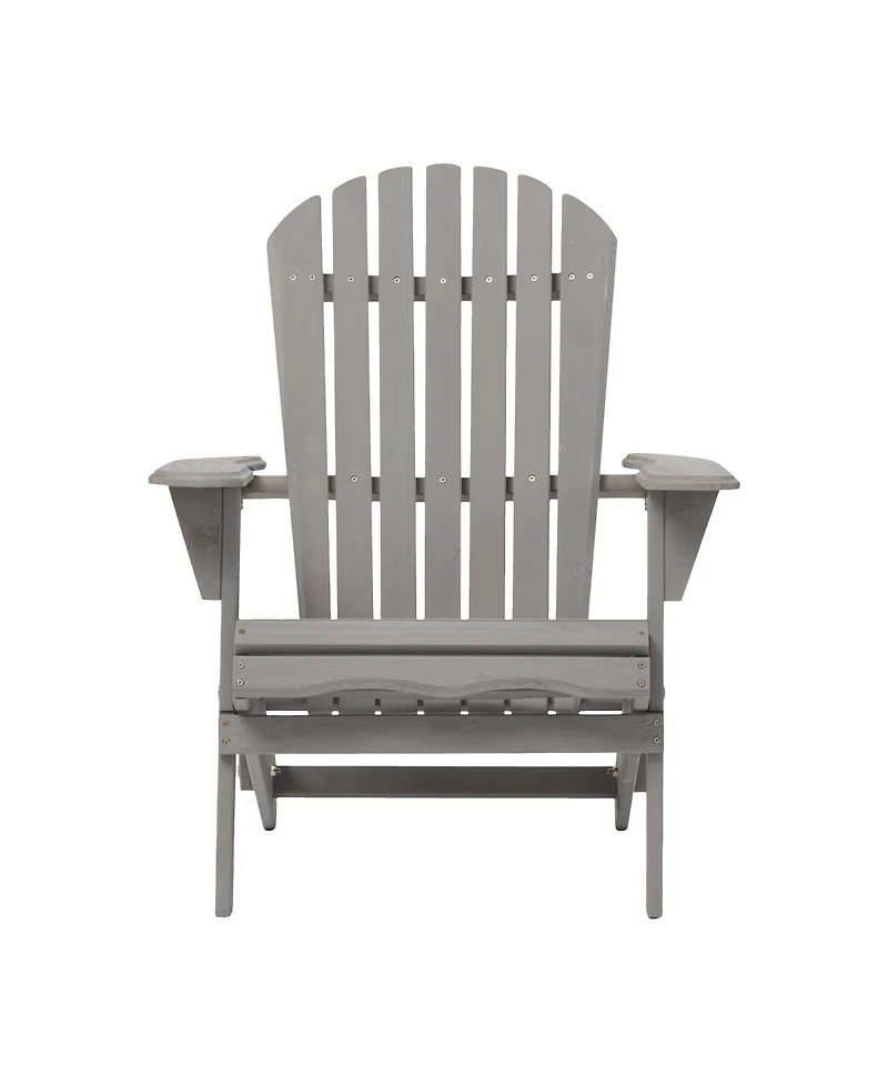 Streamdale Furniture 2-Piece Outdoor Wooden Folding Adirondack Chair Set with Pre-Assembled Back
