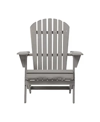 Streamdale Furniture 2-Piece Outdoor Wooden Folding Adirondack Chair Set with Pre-Assembled Back
