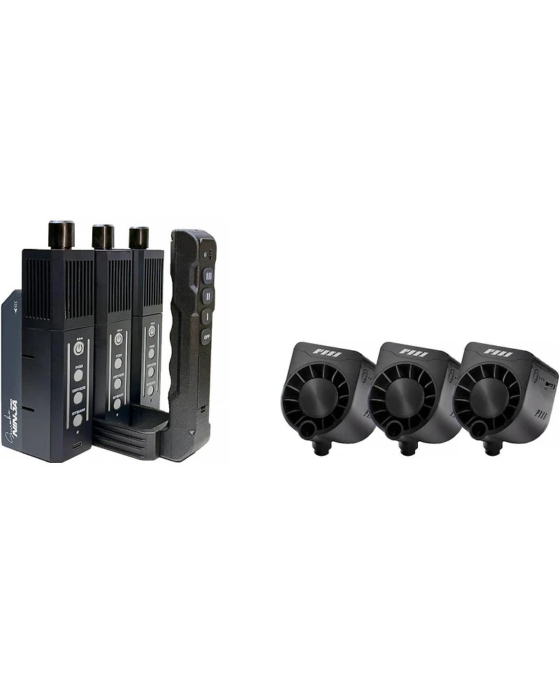 Pmi SmokeNINJA Pro Trident Kit Wireless Handheld 3-In-1 Smoke Machine