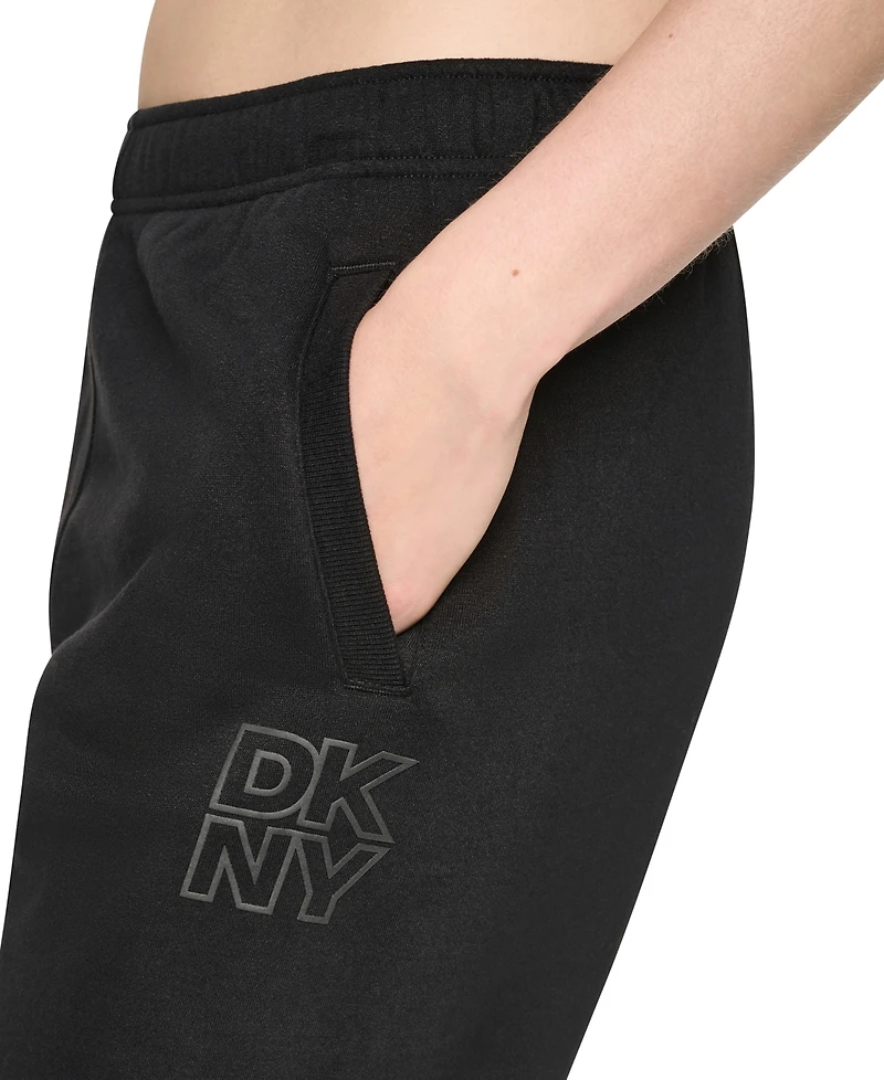Dkny Sport Women's Stacked Puff Outline Animal Jogger Straight Pants