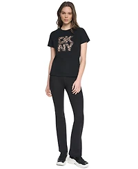 Dkny Sport Women's Stacked Puff Outline Short-Sleeve T-Shirt