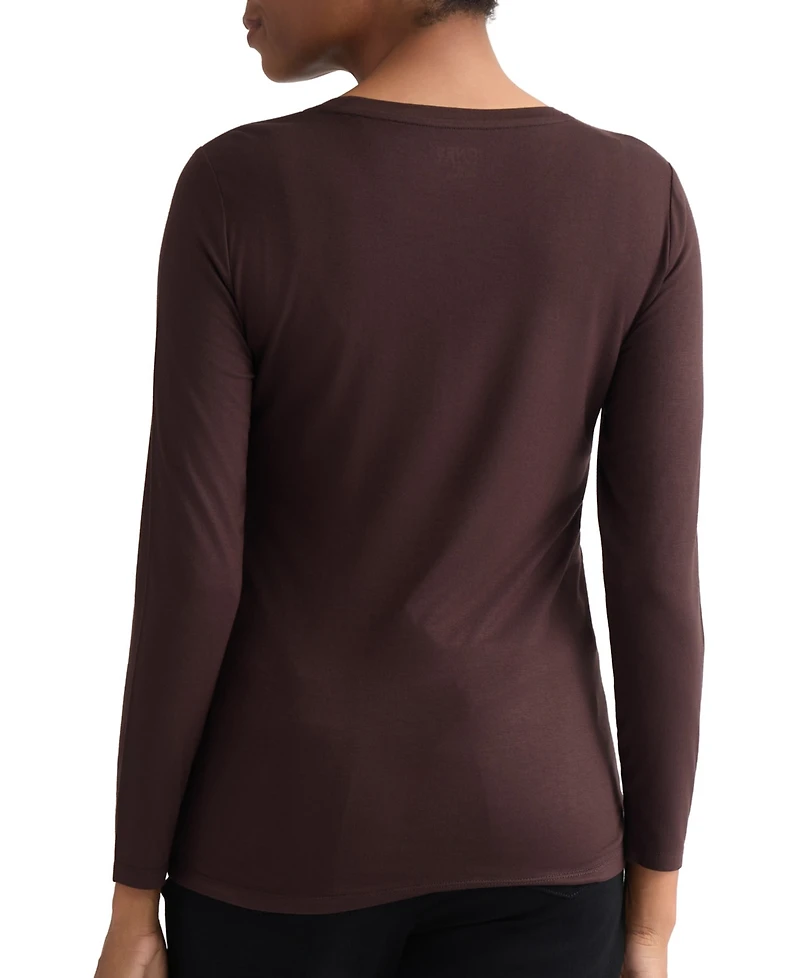 Jones New York Women's Long-Sleeve Crewneck T-Shirt