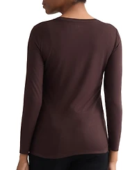 Jones New York Women's Long-Sleeve Crewneck T-Shirt