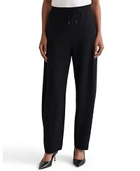 Jones New York Womens Pull On Barrel Leg Mid Rise Pants