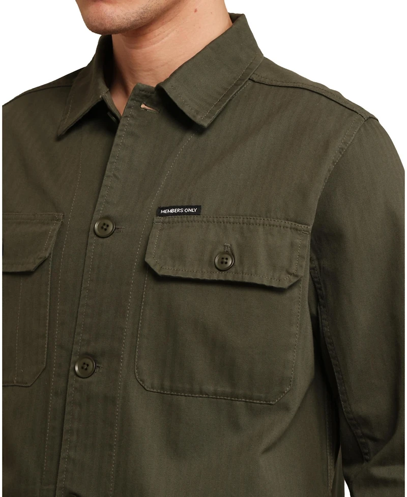 Members Only Men's Shirt Jacket