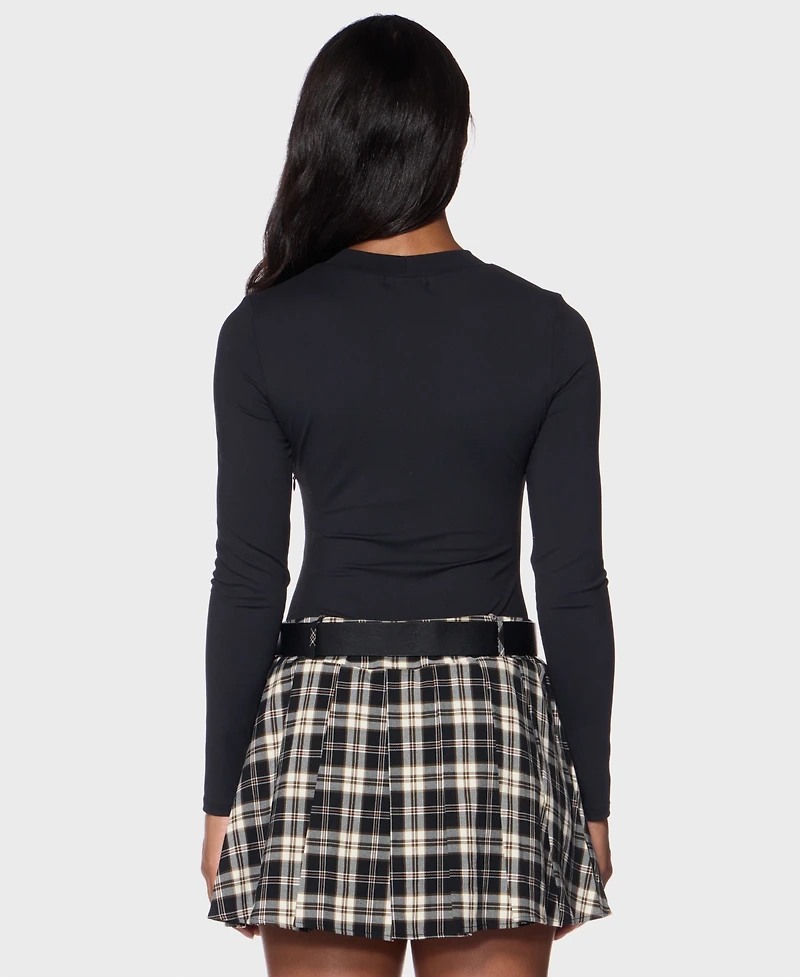 Alex & Sophia Juniors' Crewneck Dress