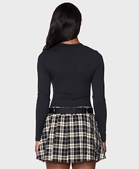 Alex & Sophia Juniors' Crewneck Dress