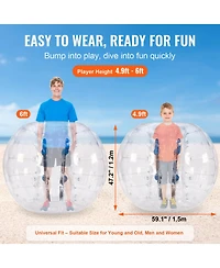 Vevor Inflatable Bumper Ball 1-Pack Pvc Sumo Zorb Ball for Teen and Adult