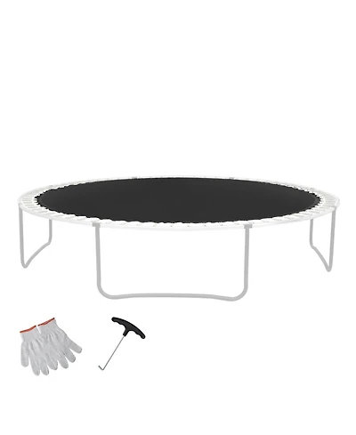 Vevor Replacement Trampoline Mat Fits 14ft Frame 72 V-Ring 6.5"-7" Spring Length