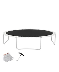 Vevor Replacement Trampoline Mat Fits 14ft Frame 72 V-Ring 6.5"-7" Spring Length