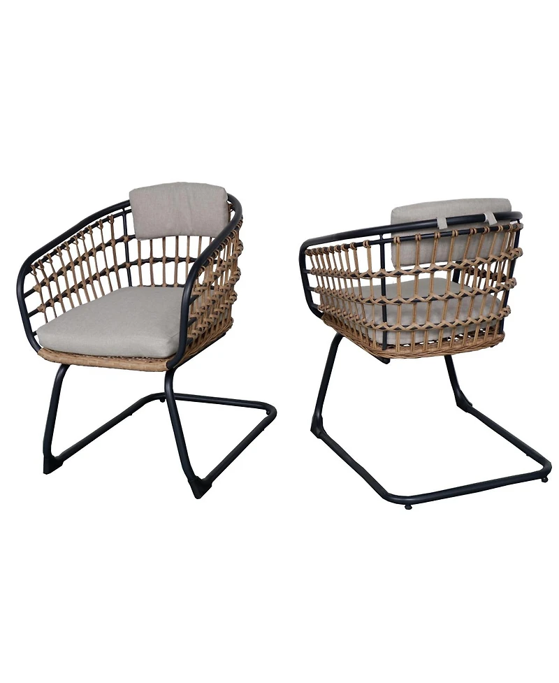 Streamdale Furniture Wicker Dining Chair - Set of 2