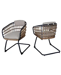 Streamdale Furniture Wicker Dining Chair - Set of 2