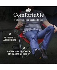 Coleman Broadband Mesh Quad Camping Chair with Carry Bag