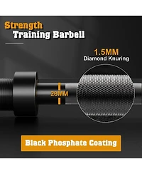 Fed Fitness Feierdun Olympic Barbell 1900LBS Strength Training Bar for Weight lifting Alloy Steel Center knurl Suitable for Plates