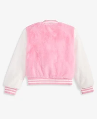 Epic Threads Girls' Xs-xl Faux-Fur Varsity Bomber Jacket, Macy's Exclusive
