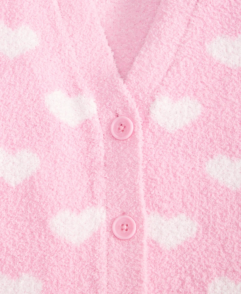 Epic Threads Girls' Xs-xl Mini Hearts V-Neck Cardigan, Macy's Exclusive